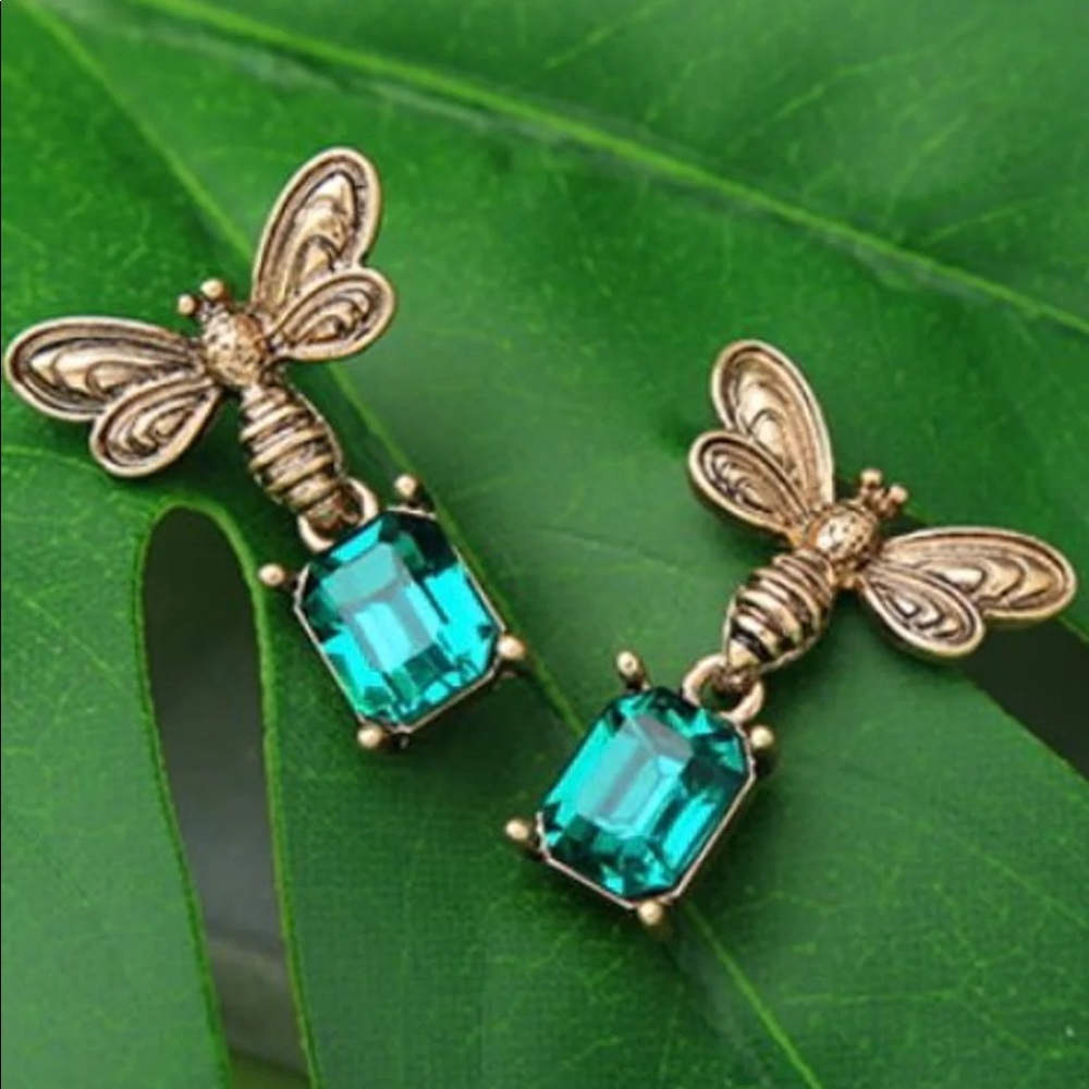 Vintage Style Insect Drop Earrings